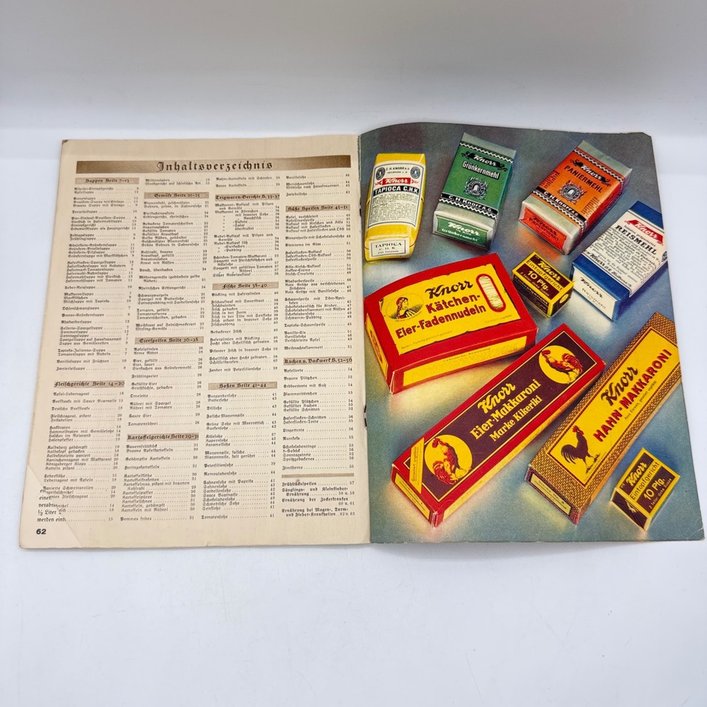 Knorr Kochbuch Cookbook Pamphlet Multicolor Vtg German Recipes Advertising Retro - Picture 15 of 16